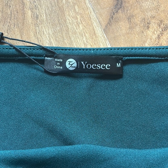 NWT-Green Asymmetrical Ruffled One-Shoulder Cocktail Dress - Picture 9 of 12